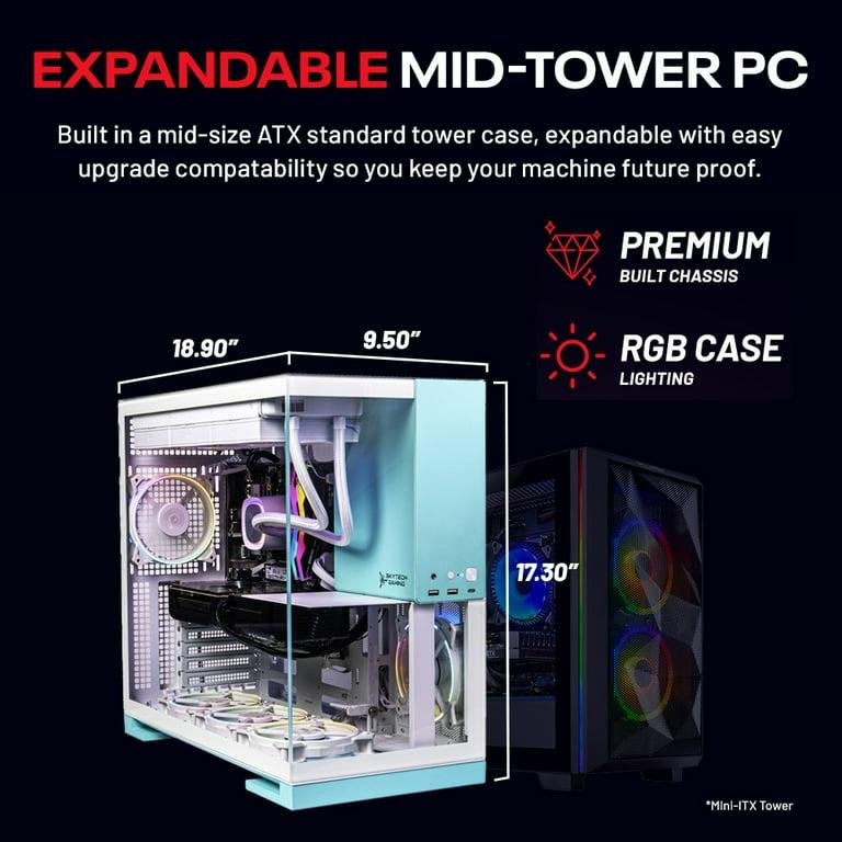 Skytech Aqua Gaming PC Desktop AMD Ryzen 7 7800X3D AMD Radeon RX 9070 XT 1TB Gen4 NVMe SSD 32GB DDR5 RAM, AIO Liquid Cooling Windows 11 - Image 10