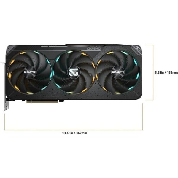 Gigabyte GV-N5090GAMING OC-32GD Gaming GeForce RTX 5090 32GB GDDR7 PCI Express 5.0 ATX Graphics Card - Image 6