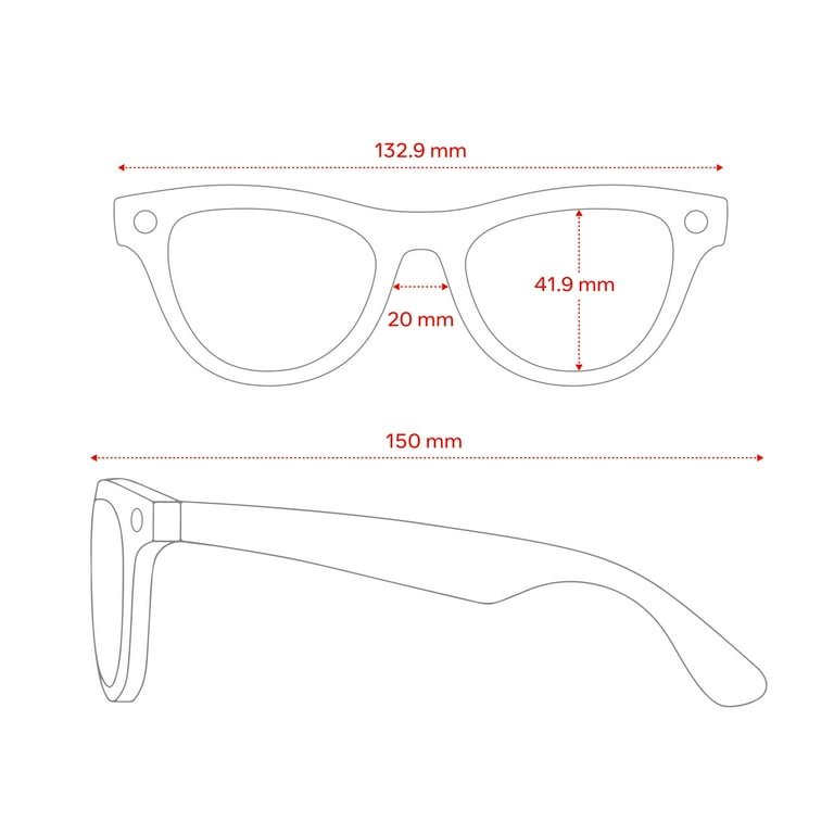 Ray-Ban Meta, Skyler Glasses with Meta AI, Audio, Photo, Video Compatibility, Shiny Black, Polarized Green Lenses, Regular Fit - Image 6