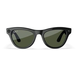 WhatsApp Image 2025-07-26 at 3.19.52 AM Ray-Ban Meta, Skyler Glasses with Meta AI, Audio, Photo, Video Compatibility, Shiny Black, Polarized Green Lenses, Regular Fit
