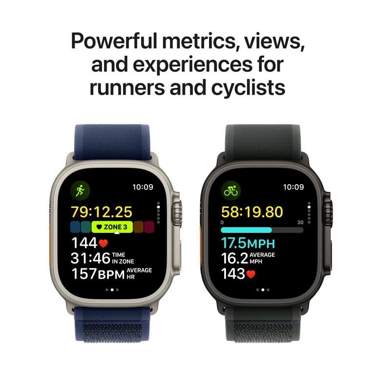 Apple Watch Ultra 2 GPS + Cellular 49mm Black Titanium Case with Black Ocean Band - Image 2