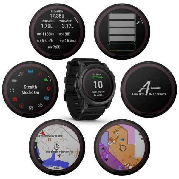 GARMIN Tactix 7 Pro Ballistics GPS Smartwatch with Nylon Band (010-02704-20) - Image 4