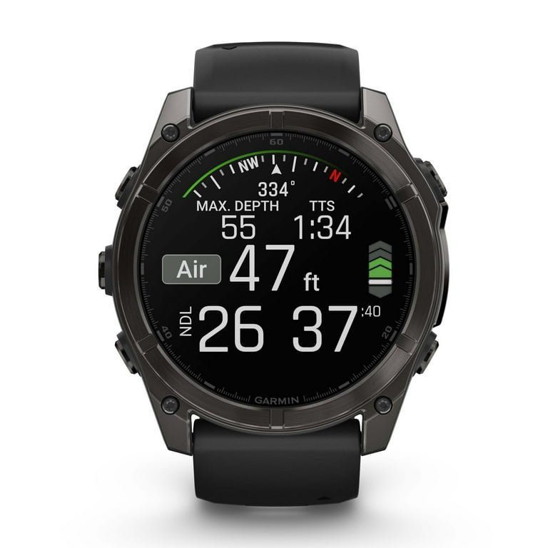 Garmin Fenix 8 51MM AMOLED Sapphire Multisport GPS Smartwatch Carbon Gray DLC Titanium with Black Gray Silicone Band, Health & Fitness Smart Watch Bundle With Approach Z30 Golf Laser Range Finder - Image 7