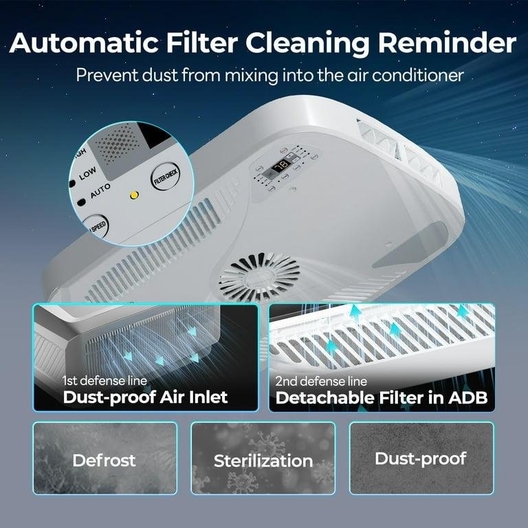 FOGATTI InstaCool Ultra RV Rooftop Air Conditioner 15000 BTU Heat Pump, with Smart Control ADB Supports Wifi and Remote Control, R32 Refrigerant RV AC - Image 7