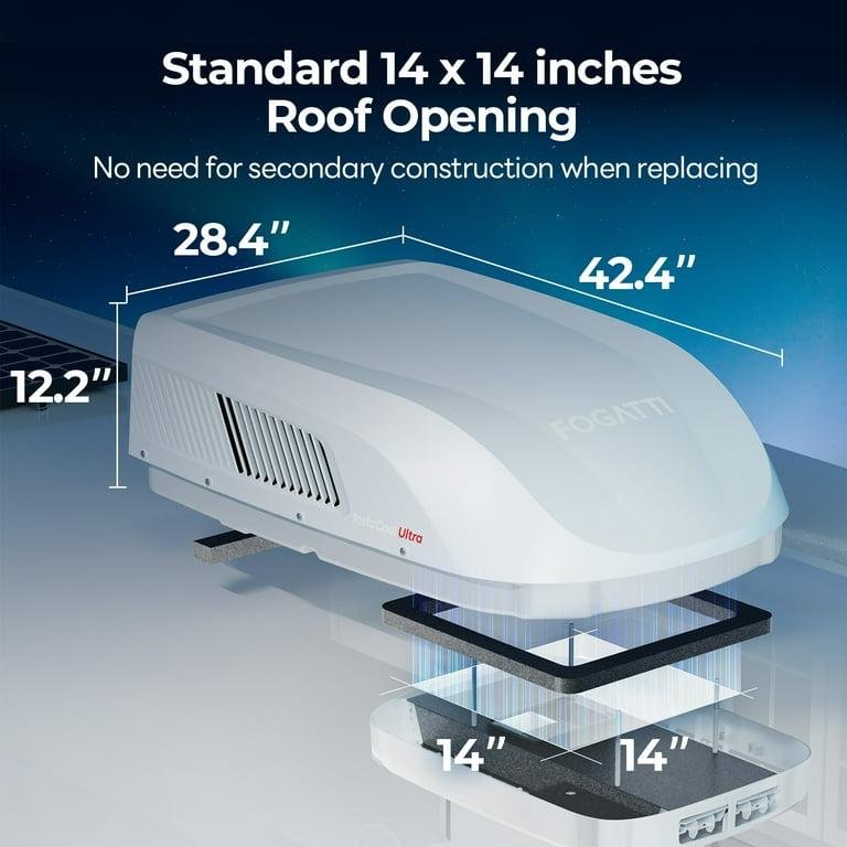 FOGATTI InstaCool Ultra RV Rooftop Air Conditioner 15000 BTU Heat Pump, with Smart Control ADB Supports Wifi and Remote Control, R32 Refrigerant RV AC - Image 4