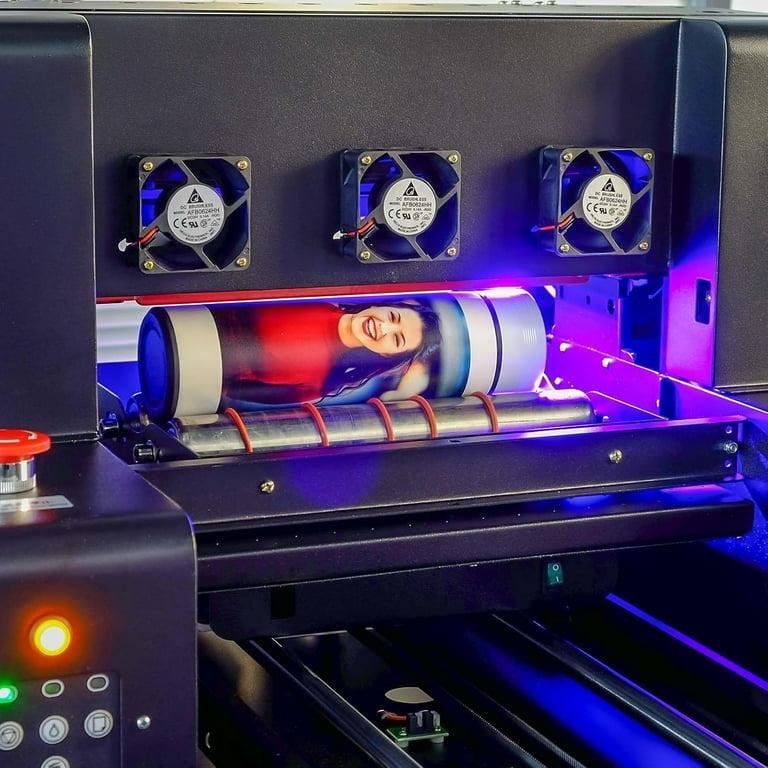 SIHAO A3 XP600 UV Printer, High Precision 5760 * 1440dpi UV Printer Machine with 12.6" × 19.7" Printing Area & Bottle Holder - Image 8
