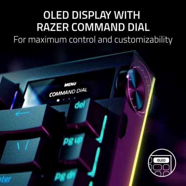 Razer BlackWidow V4 Pro 75% Wireless Hot-swappable Gaming Keyboard, Black - Image 4