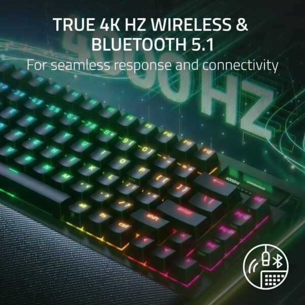 Razer BlackWidow V4 Pro 75% Wireless Hot-swappable Gaming Keyboard, Black - Image 6