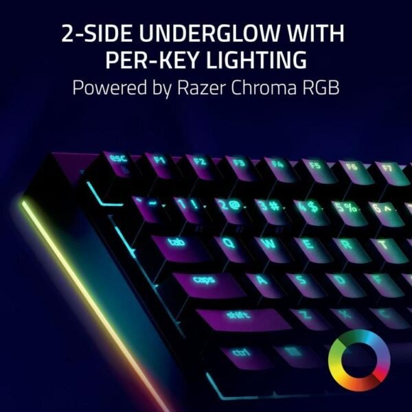 Razer BlackWidow V4 Pro 75% Wireless Hot-swappable Gaming Keyboard, Black - Image 2