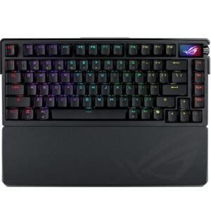 ASUS ROG Azoth Extreme 75 Custom Gaming Keyboard, Aluminum Chassis, Carbon Fiber Positioning Plate, Adjustable Gasket Mount