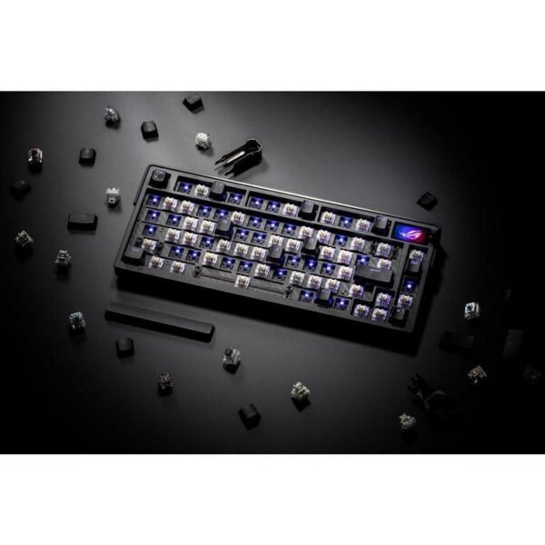ASUS ROG Azoth Extreme 75 Custom Gaming Keyboard, Aluminum Chassis, Carbon Fiber Positioning Plate, Adjustable Gasket Mount - Image 11