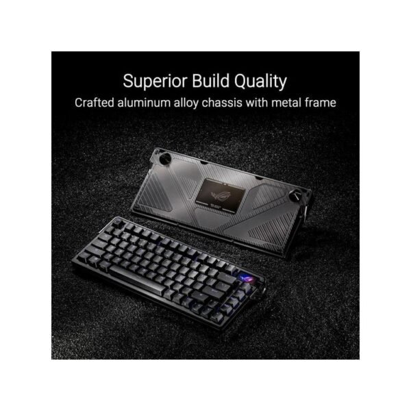 ASUS ROG Azoth Extreme 75 Custom Gaming Keyboard, Aluminum Chassis, Carbon Fiber Positioning Plate, Adjustable Gasket Mount - Image 10