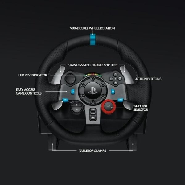 Logitech G29 Gaming Wheel for Playstation bundle with Driving Force Shifter - Image 4