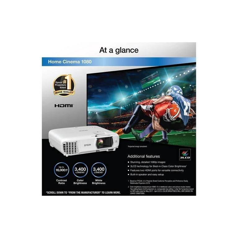 Epson Home Cinema 1080 Full HD 3LCD Projector (V11H980020) - Image 5