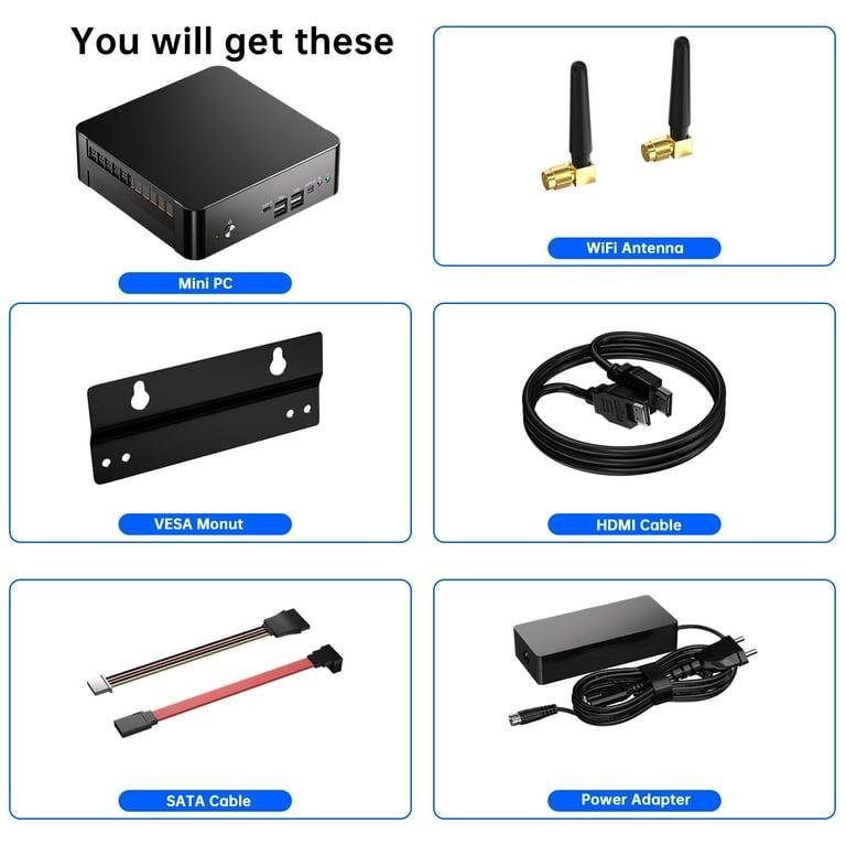Mini PC i9, Kinupute Desktop Computer Core i9-9880H, TPM2.0, Windows 11 Pro, 32G DDR4, 1T PCIE3.0 NVME SSD, DP/HDMI/USB-C Port, 4K@60Hz, 2x2.5G RJ45 LAN, WiFi 6E/BT5.3, Support 4G Module, HTPC - Image 3
