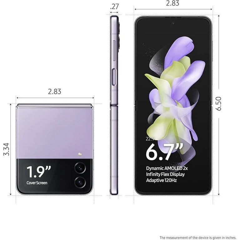 Samsung Galaxy Z Flip 4 5G F721U 256GB Factory Unlocked (Bora Purple) Android Smartphone - Brand New - Image 3