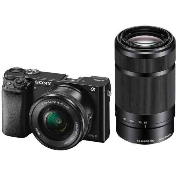 Sony Alpha a6000 Mirrorless Camera with 16-50mm and 55-210mm Lenses ILCE6000Y/B Starter Kit - Image 2