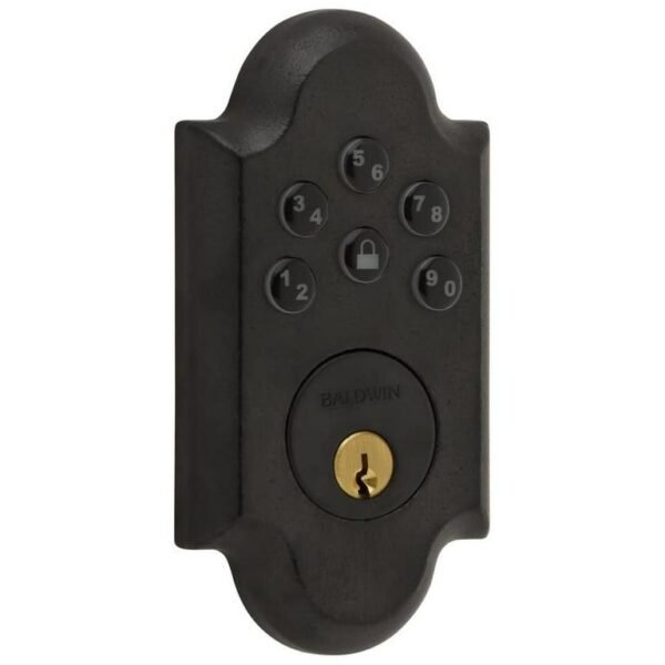 Baldwin 8252.Ac1 Boulder Keyless Entry Single Cylinder Electronic Deadbolt - Bronze - Image 5