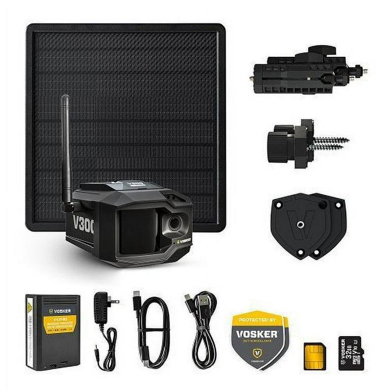 Vosker V300 4G-LTE Live View Security Autonomous Security Camera with External Solar Panel - Image 3