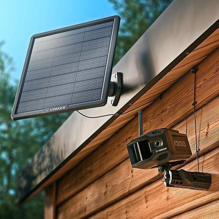 Vosker V300 4G-LTE Live View Security Autonomous Security Camera with External Solar Panel - Image 2