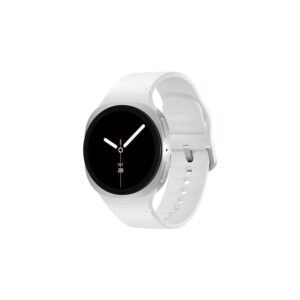 Samsung Galaxy Watch8 40mm Bluetooth Smart Watch, Silver,White Band