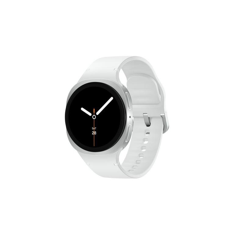 Samsung Galaxy Watch8 40mm Bluetooth Smart Watch, Silver,White Band