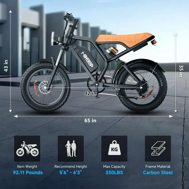 Electric Mountain Bike for Adults, 20" Fat Tire, 48V 15Ah Battery, 3000W Peak Dual Motor, 32MPH, UL2849 Certified Off-Road E-Bike - Image 13