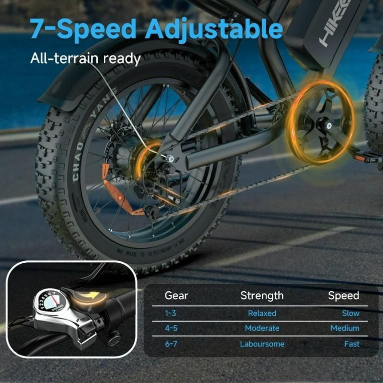 Electric Mountain Bike for Adults, 20" Fat Tire, 48V 15Ah Battery, 3000W Peak Dual Motor, 32MPH, UL2849 Certified Off-Road E-Bike - Image 9
