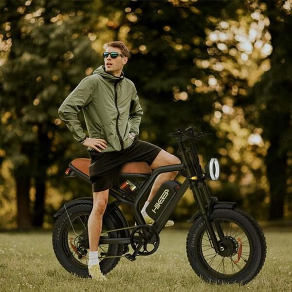 Electric Mountain Bike for Adults, 20" Fat Tire, 48V 15Ah Battery, 3000W Peak Dual Motor, 32MPH, UL2849 Certified Off-Road E-Bike - Image 2
