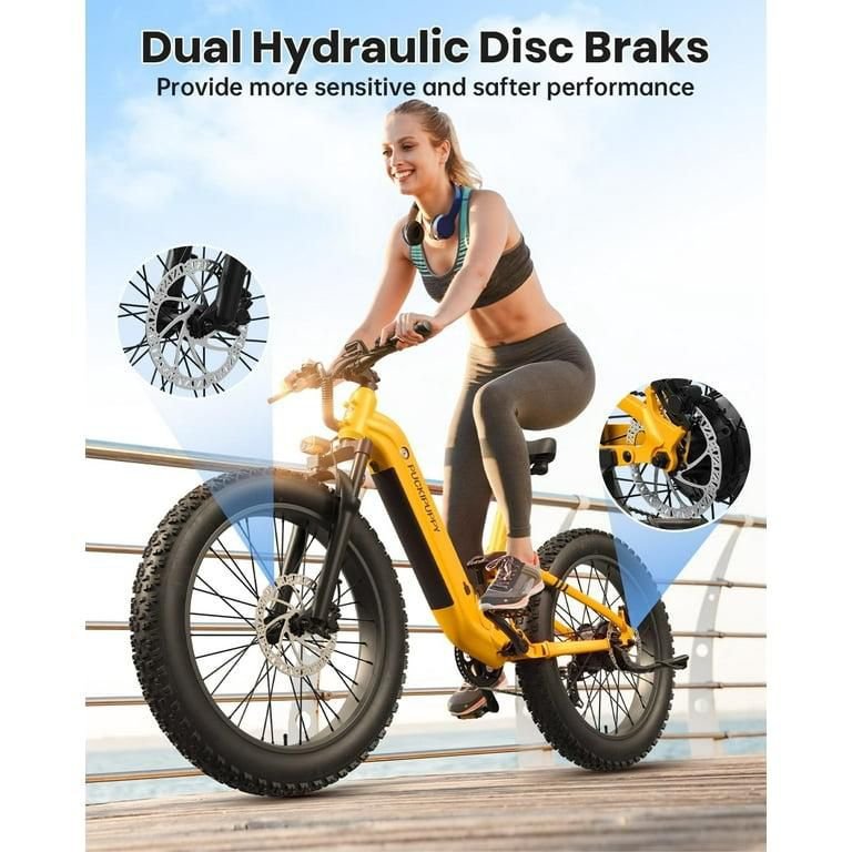 Puckipuppy Electric Bicyles,Peak 960W Electric Bike,26" Fat Tire E-Mountain Bikes,48V 20Ah Ebike for Adults,Boxer UL2849 - Image 3