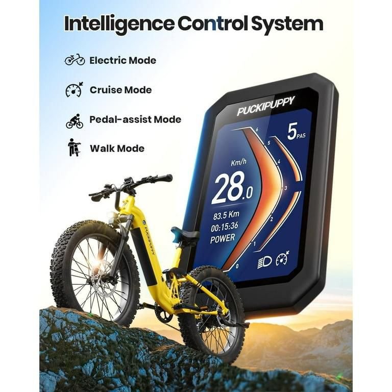 Puckipuppy Electric Bicyles,Peak 960W Electric Bike,26" Fat Tire E-Mountain Bikes,48V 20Ah Ebike for Adults,Boxer UL2849 - Image 4