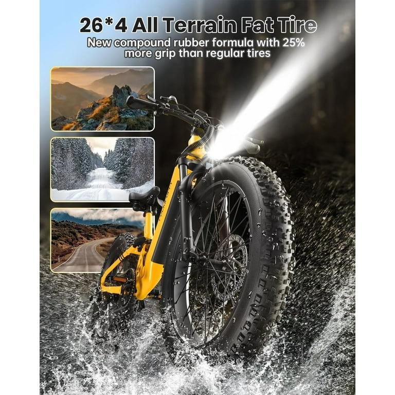 Puckipuppy Electric Bicyles,Peak 960W Electric Bike,26" Fat Tire E-Mountain Bikes,48V 20Ah Ebike for Adults,Boxer UL2849 - Image 2